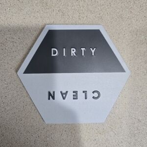 Hexagonal Dirty Clean Magnet